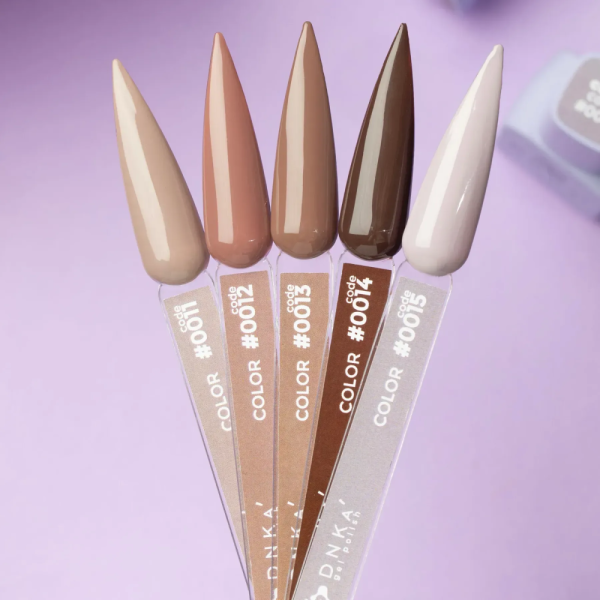 Гель-лак DNKa Gel Polish Color New Formula #0014, гіркий шоколад, 12 мл