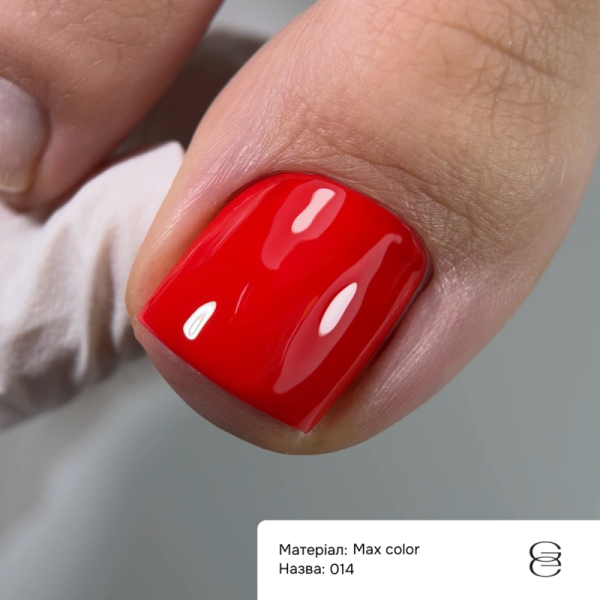 Гель-лак GEMELY Max Color №014, ярко-красный, 6 мл