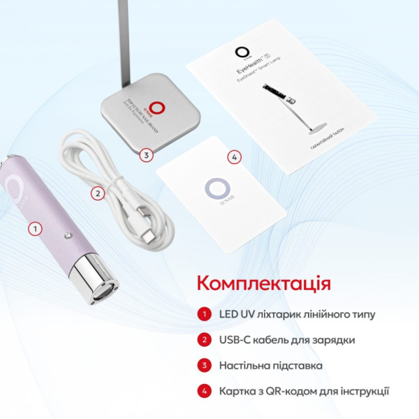 Лампа-фонарик для сушки гелевых типс и верхних форм с искуcственным интелектом O NAIL Purple, лилова