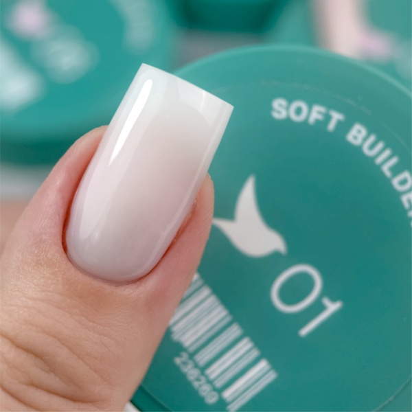 Гель для наращивания Siller Soft Builder Gel №01, молочный, 30 мл