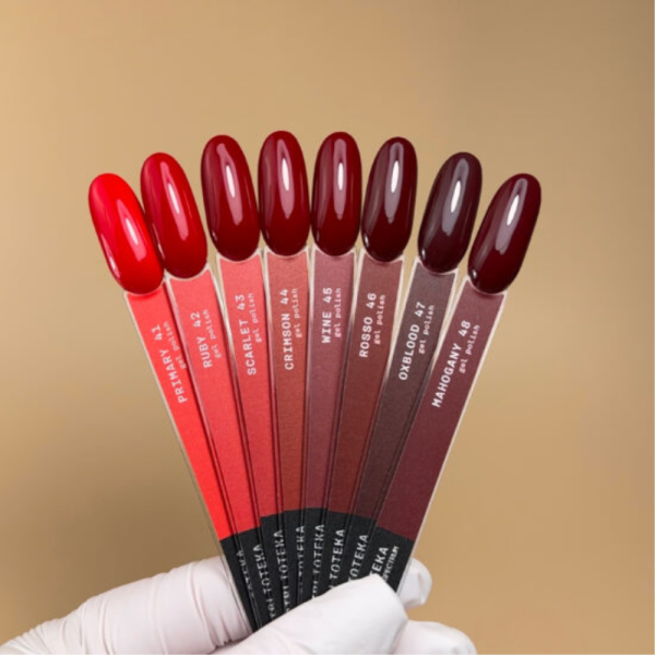 Гель-лак Biblioteka Gel Polish №46 Rosso, теплый красный, 10 мл