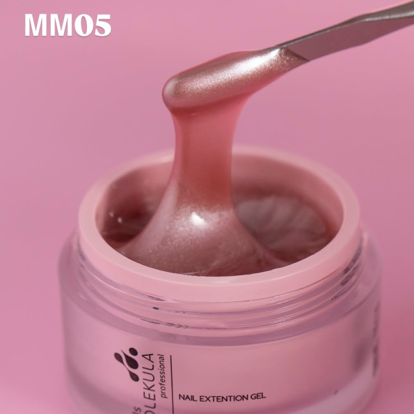 Гель моделирующий Molekula Magnetic Muse Gel ММ05 Caramel Glow, пудрово-розовый, 15 мл