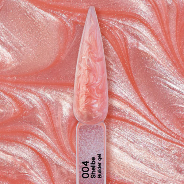 Гель моделюючий Pinx Builder Gel Shelbi №004, персиковий перламутровий, 30 мл