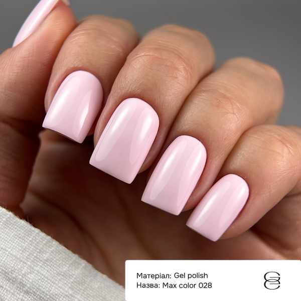 Гель-лак GEMELY Max Color №028, молочно-розовый, 6 мл