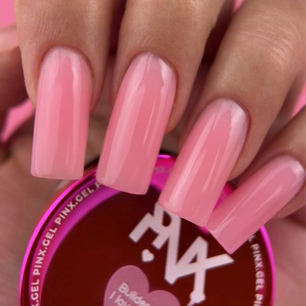 Pinx Builder gel I Love Nude №019 - конструирующий гель, персиковый, 30 мл