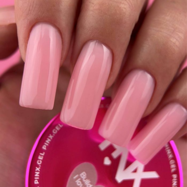 Pinx Builder gel I Love Nude №020 - конструюючий гель, персиково-рожевий, 30 мл