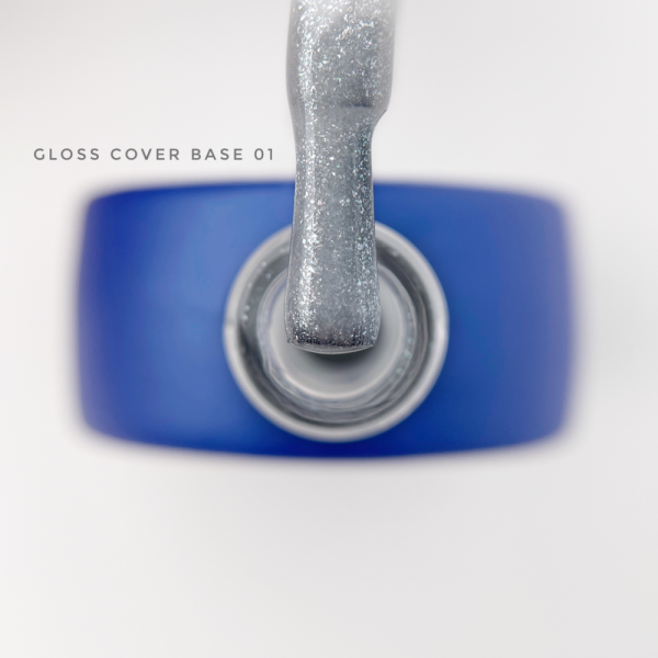 База камуфлююча Touch Cover Base Gloss №01, молочна з шиммером, 13 мл