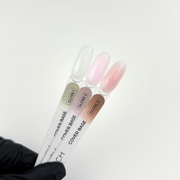 База камуфлююча Touch Cover Base Gloss №03, рожево-персиковий з шиммером, 15 мл