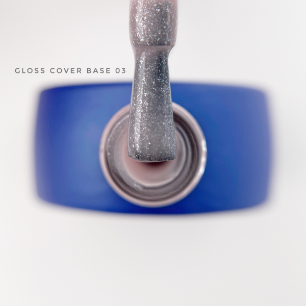 База камуфлююча Touch Cover Base Gloss №03, рожево-персиковий з шиммером, 15 мл