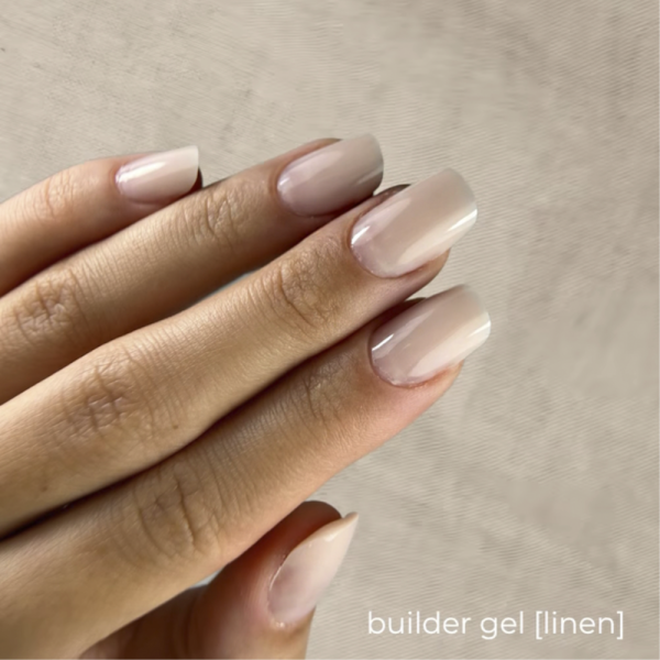 Гель для нарощування Touch Builder Gel №08 Linen, ніжно-бежевий, 30 мл