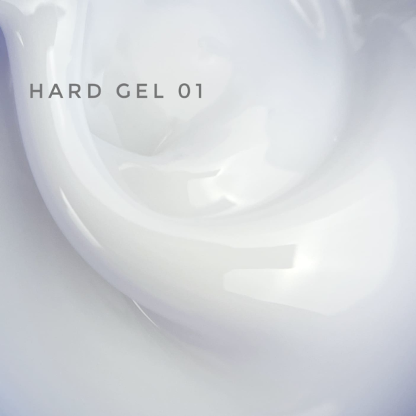 Гель для наращивания Touch Hard Gel №01, молочно-белый, 15 мл