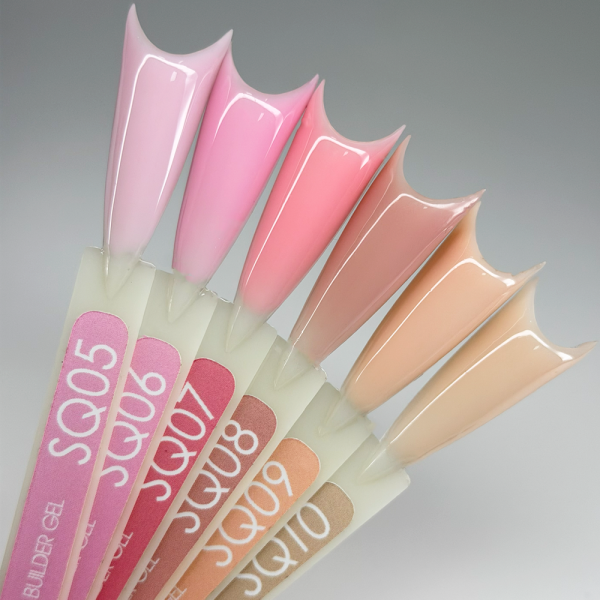 Гель для нарощування Moon Full Builder Gel №SQ09, бежево-персиковий, 30 мл