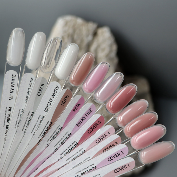 Гель для наращивания Komilfo Gel Premium Milky White Intense, молочный, 30 г (HEMA/TPO free)