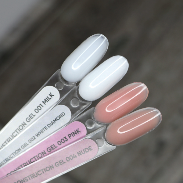 Полігель Komilfo Construction Gel №004 Nude, нюдовий, 30 г (HEMA/TPO free)