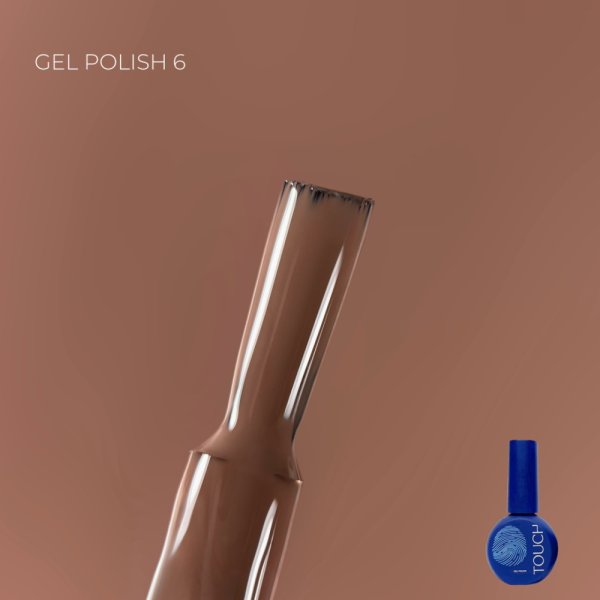 Гель-лак Touch Gel Polish №06, темно-бежевий, 9 мл