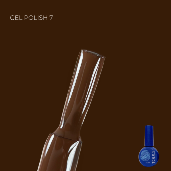 Гель-лак Touch Gel Polish №07, шоколадний, 9 мл