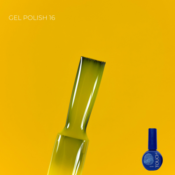 Гель-лак Touch Gel Polish №16, желтый, 9 мл