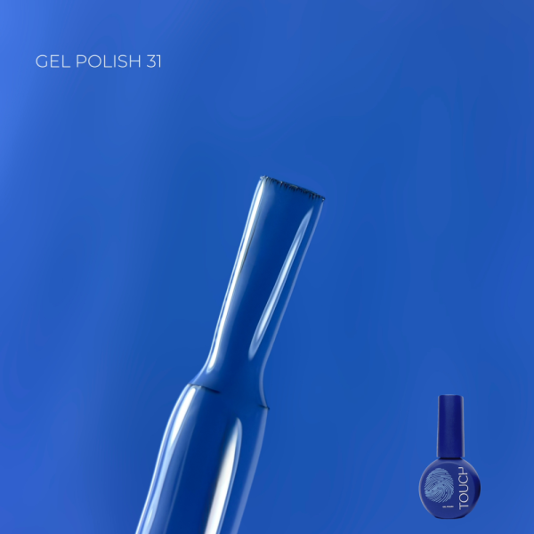 Гель-лак Touch Gel Polish №31, сине-голубой, 9 мл