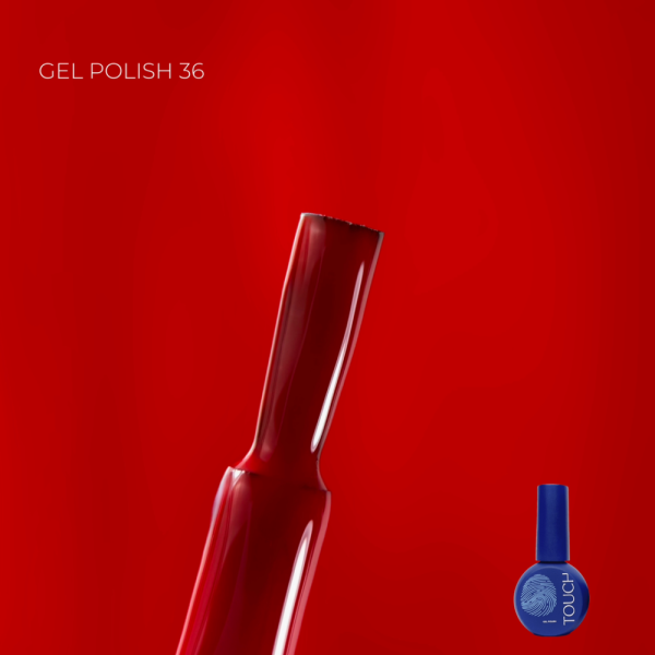 Гель-лак Touch Gel Polish №36, холодный красный, 9 мл