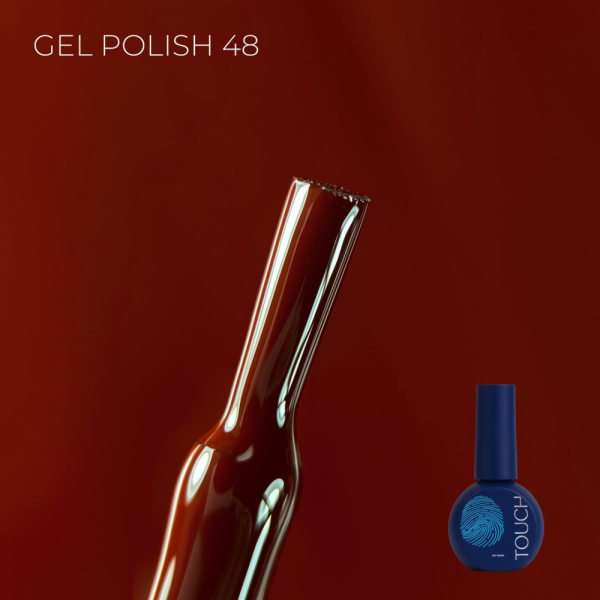 Гель-лак Touch Gel Polish №48, винный, 9 мл