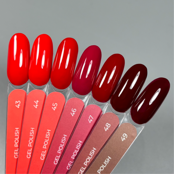 Гель-лак Touch Gel Polish №49, бордовый, 9 мл