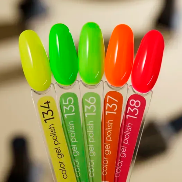 Гель-лак Valeri Color New №138, яскраво-рожевий, 6 мл