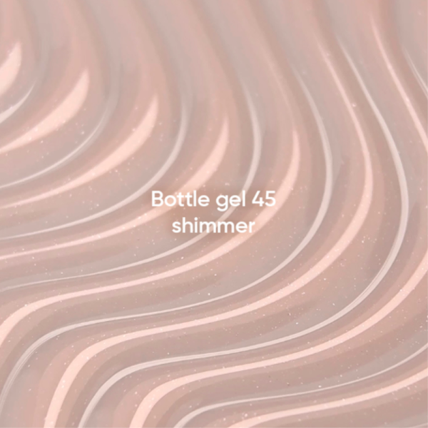 NAILSOFTHEDAY Bottle Gel №45 Shimmer - сверхпрочный гель, молочно-розовый с шиммером, 10 мл