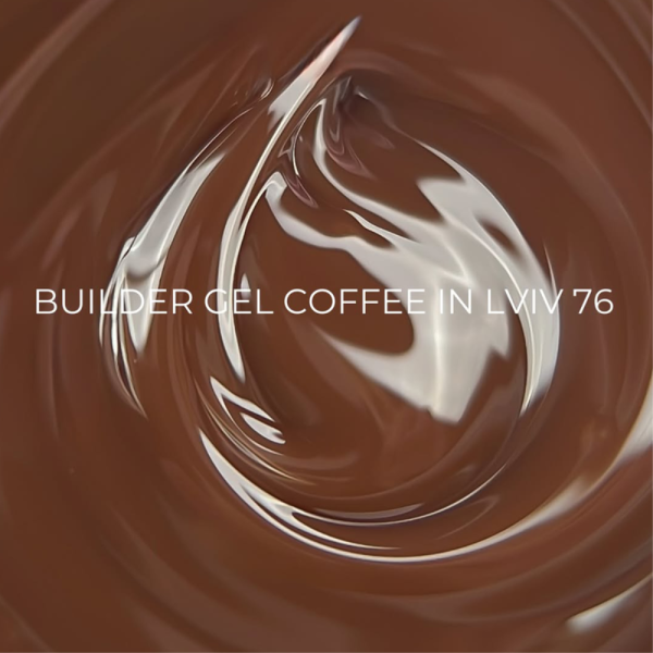 Гель для нарощування Edlen Builder Gel Coffee in Lviv №76, кава з молоком, 15 мл
