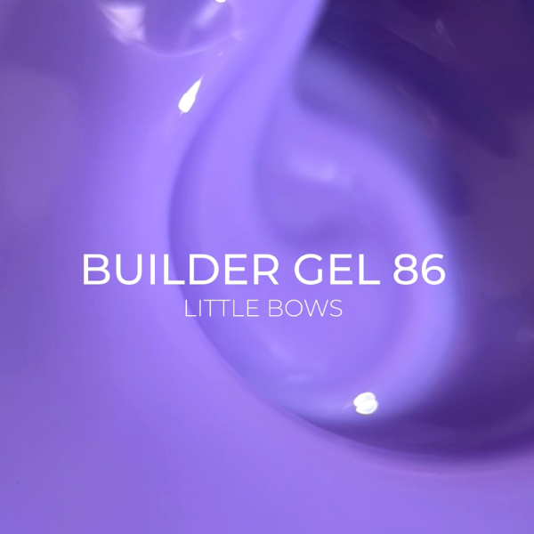 Змінний картридж Edlen Builder Gel Little Bows №86 - гель для нарощування, лавандовий, 30 мл