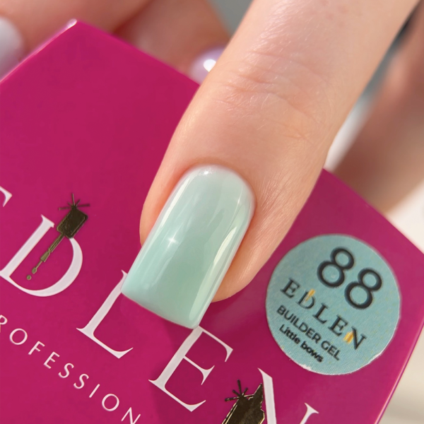 Сменный картридж Edlen Builder Gel Little Bows №88 - гель для наращивания, мятно-бирюзовый, 30 мл