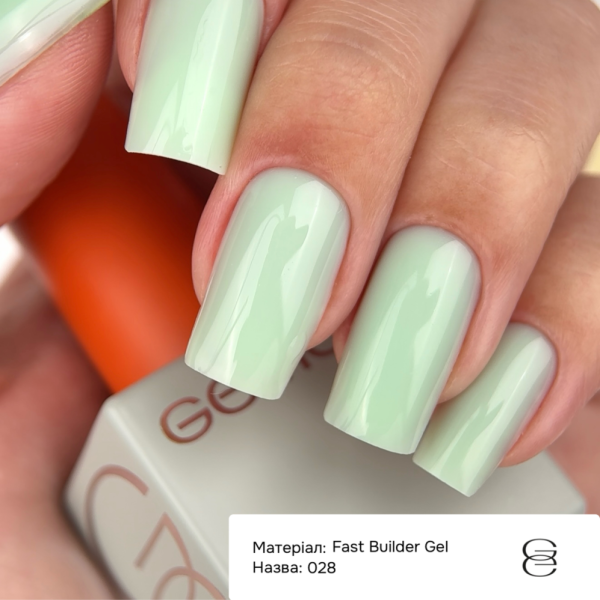 Гель рідкий GEMELY Fast Builder Gel №028, світло-фісташковий, 15 мл