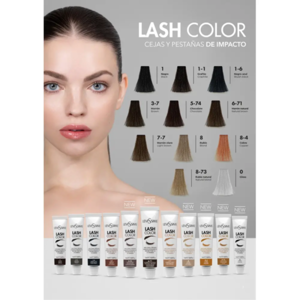 Levissime Lash Color Chocolate №5.74 - фарба для брів та вій, шоколад, 15 мл