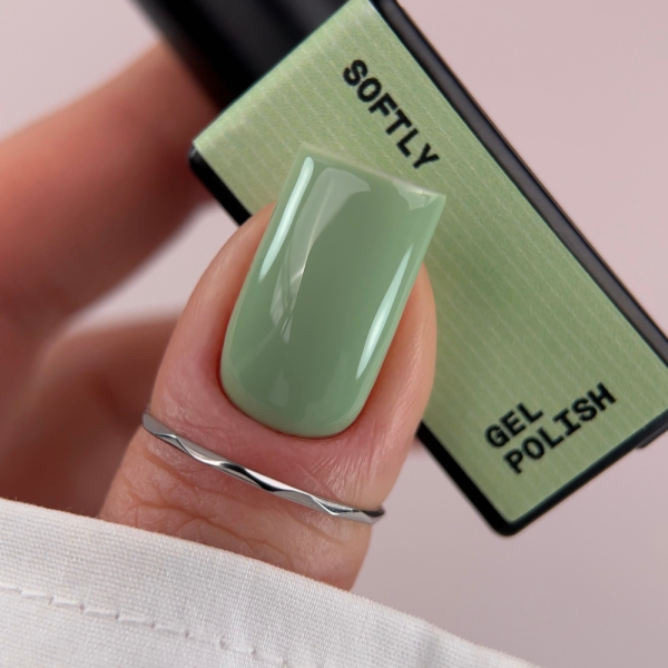 Гель-лак Biblioteka Gel Polish №60 Softly, зелений, 10 мл