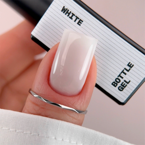 Гель рідкий Biblioteka Bottle Gel №02 White, білий, 10 мл