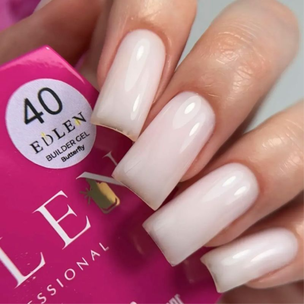 Змінний картридж Edlen Builder Gel Butterfly №40 - гель для нарощування, світлий латте, 30 мл