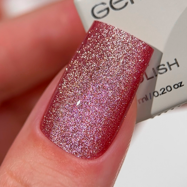 Гель-лак котяче око GEMELY Cat Color №028, ягідно-рожевий, 6 мл