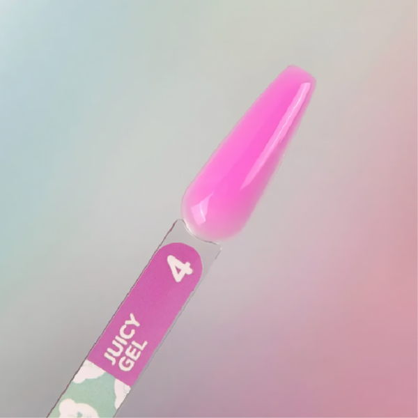 Гель для нарощування You Are Cute Juicy Gel №04, рожевий неон, 15 мл