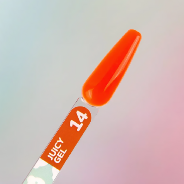 Гель для нарощування You Are Cute Juicy Gel №14, темно-помаранчевий, 15 мл