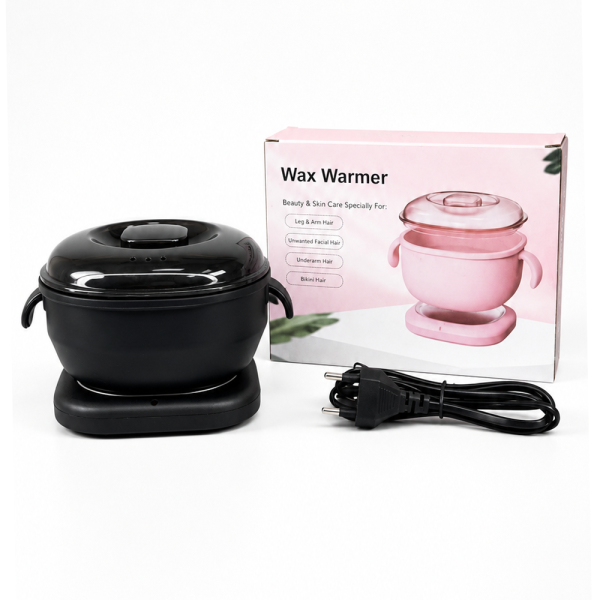 Воскоплав Wax Warmer із силіконовою чашею, 100 Вт, 400 мл, чорний