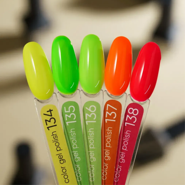 Гель-лак Valeri Color New №134, желтый, 6 мл