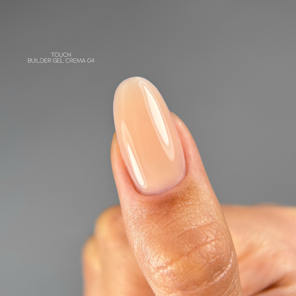 Гель для нарощування Touch Builder Gel Crema №04, напівпрозорий беж, 15 мл