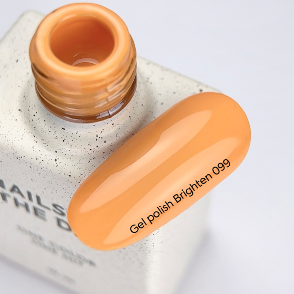 Гель-лак NAILSOFTHEDAY Gel Polish №099 Brighten, пастельно-оранжевый, 10 мл
