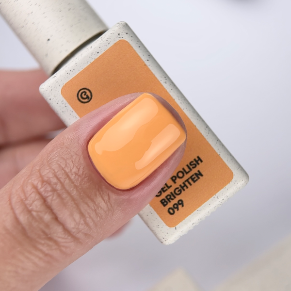 Гель-лак NAILSOFTHEDAY Gel Polish №099 Brighten, пастельно-оранжевый, 10 мл
