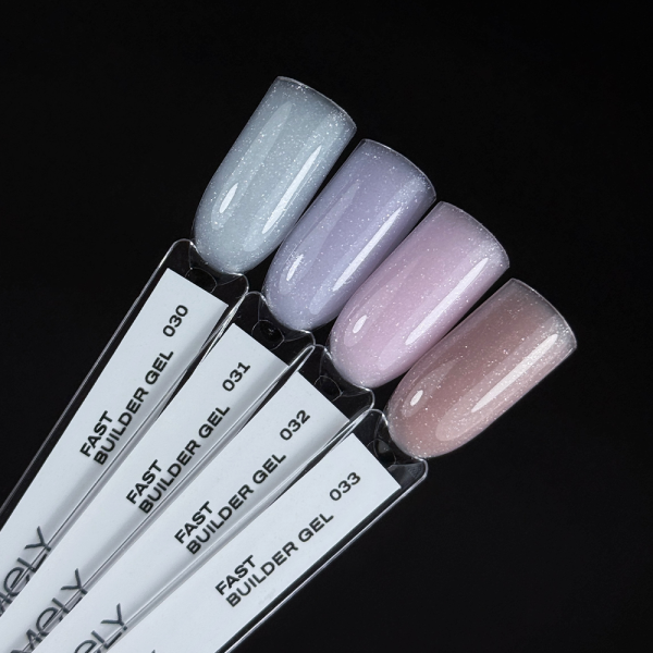 Гель жидкий GEMELY Fast Builder Gel №033, прозрачно-бежевый с мелким шиммером, 15 мл