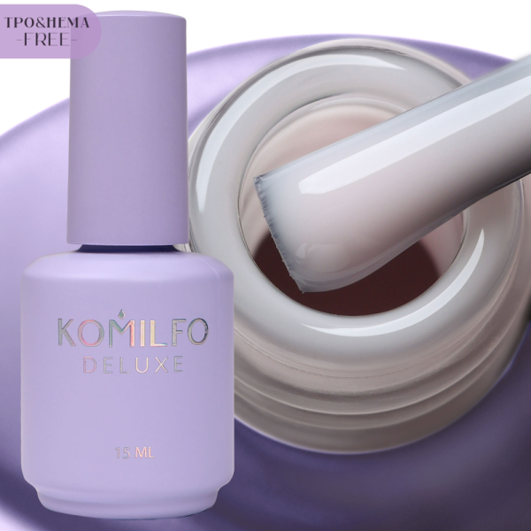 База для френчу Komilfo Color Base French №004, світло-рожева, 15 мл (HEMA/TPO free)