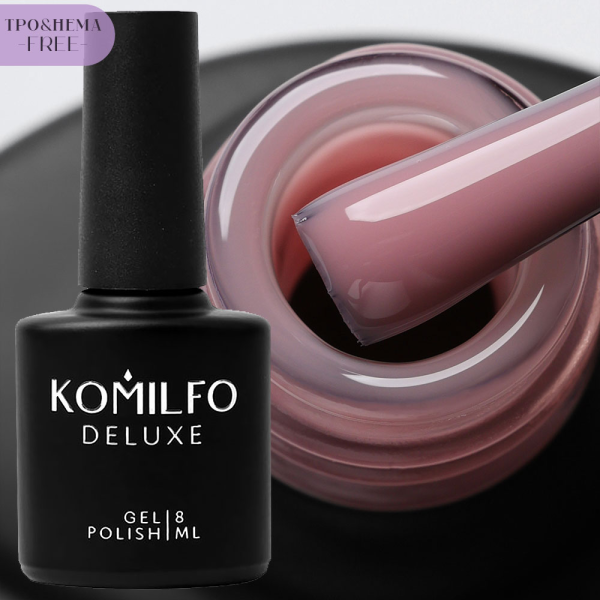 База для френчу Komilfo Color Base French №014, сливово-рожева, 8 мл (HEMA/TPO free)