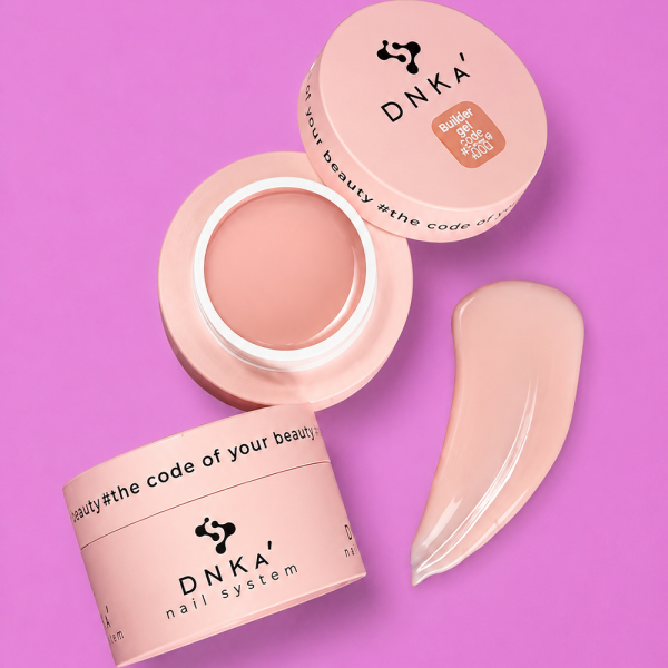 Гель для нарощування DNKa Builder Gel New Formula #0004 Satin, ніжний беж, 30 мл