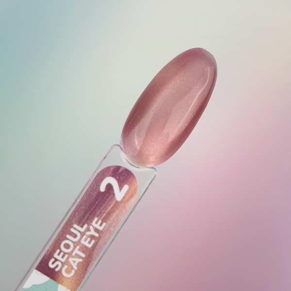 Гель-лак котяче око You Are Cute Color Seoul Cat Eye №2, персико-бежевий, 5 мл