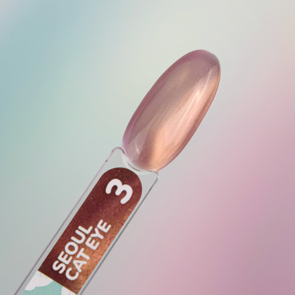 Гель-лак кошачий глаз You Are Cute Color Seoul Cat Eye №3, карамельно-кофейный, 5 мл