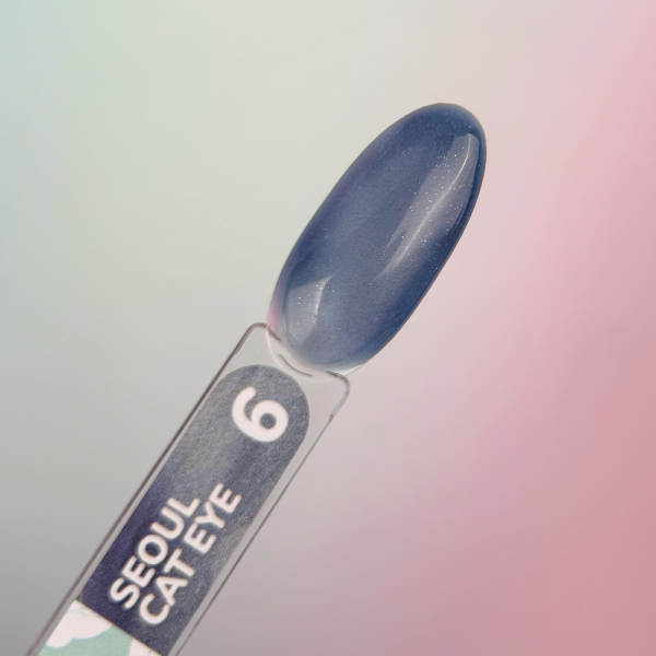 Гель-лак кошачий глаз You Are Cute Color Seoul Cat Eye №6, дымчасто-синий, 5 мл